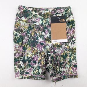 The North Face Never Stop Purple/Green Bike Shorts - XS Girl's 6